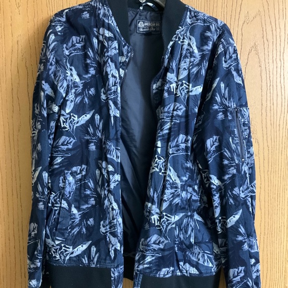 American Rag Other - American Rag Ace Bomber Jacket (Blue, Floral Pattern)